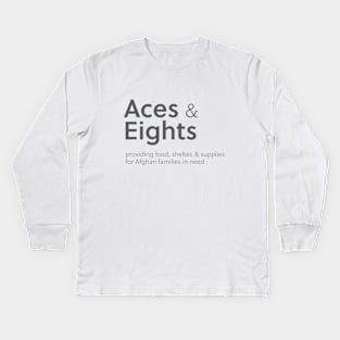 Aces and Eights Basic Kids Long Sleeve T-Shirt